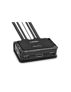 Lindy 42344 interruptor KVM Montaje en rack Negro