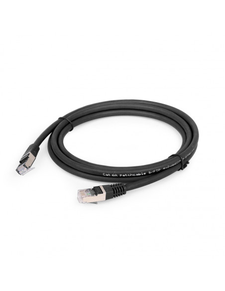 Gembird PP6A-LSZHCU-BK-3M cable de red Negro Cat6a S/FTP (S-STP)
