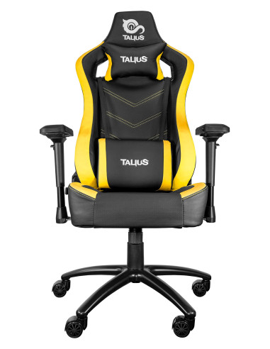 TALIUS silla Vulture gaming negra/amarilla butterfly, base nylon, ruedas nylon