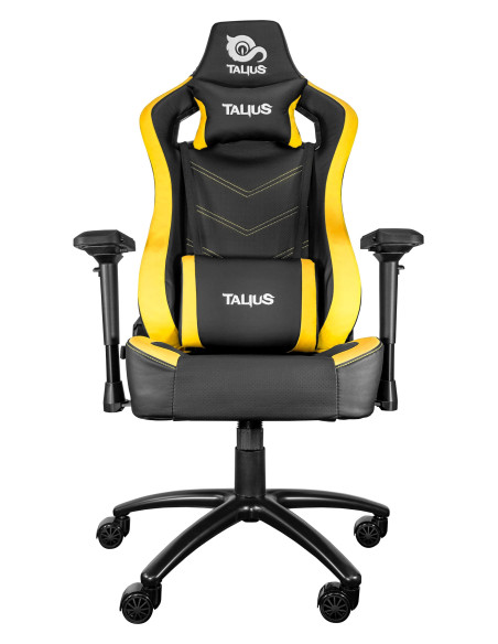 TALIUS silla Vulture gaming negra/amarilla butterfly, base nylon, ruedas nylon