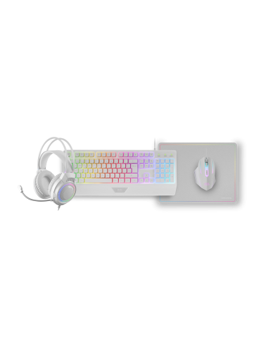 PACK MARS GAMING MCP124PROW 4 EN 1 TECLADO + RATÓN + ALFOMBRILLA + AURICULARES