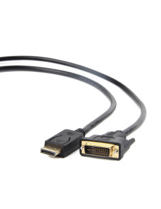 CABLE ADAPTADOR GEMBIRD DISPLAYPORT MACHO A DVI MACHO 3M NEGRO CC-DPM-DVIM-3M