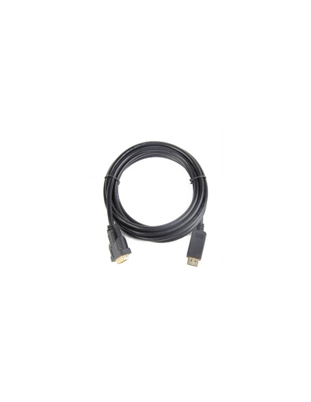 CABLE ADAPTADOR GEMBIRD DISPLAYPORT MACHO A DVI MACHO 3M NEGRO CC-DPM-DVIM-3M