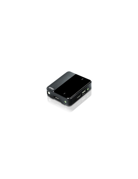kvm Aten desktop 2 puertos usb 4k displayport 1.2 switch cables