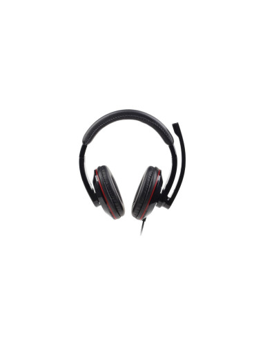 Gembird MHS-U-001 auricular y casco Auriculares Alámbrico Diadema Llamadas/Música Negro