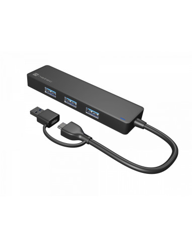 NATEC Mayfly USB 3.2 Gen 1 (3.1 Gen 1) Type-A + Type-C 5000 Mbit/s Negro