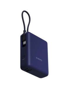 POWERBANK XIAOMI 10000MAH 33W USB-A + USB-C + CABLE USB-C BLUE 2