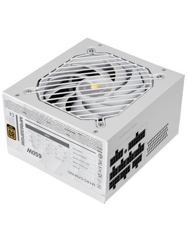 Mars Gaming MPB650PSIW unidad de fuente de alimentación Blanco