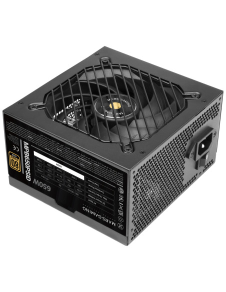 Mars Gaming MPB650PSID unidad de fuente de alimentación 650 W Negro