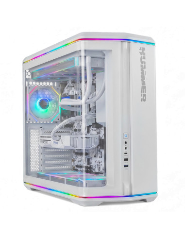 NOX Hummer Semitorre ATX cristal curvo ARGB Blnc