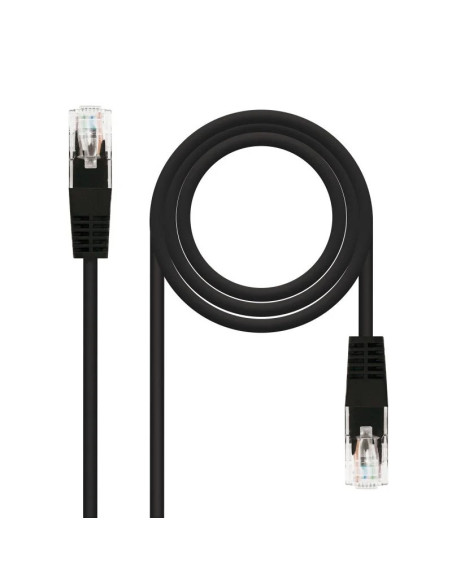 CABLE DE RED CAT.6 UTP 0.5M NANOCABLE BLACK