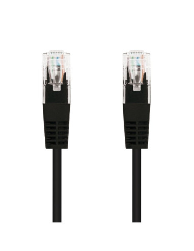 CABLE DE RED CAT.6 UTP 0.5M NANOCABLE BLACK