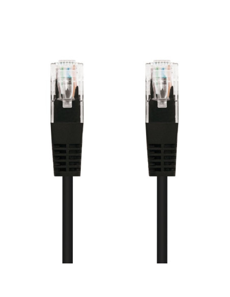CABLE DE RED CAT.6 UTP 0.5M NANOCABLE BLACK