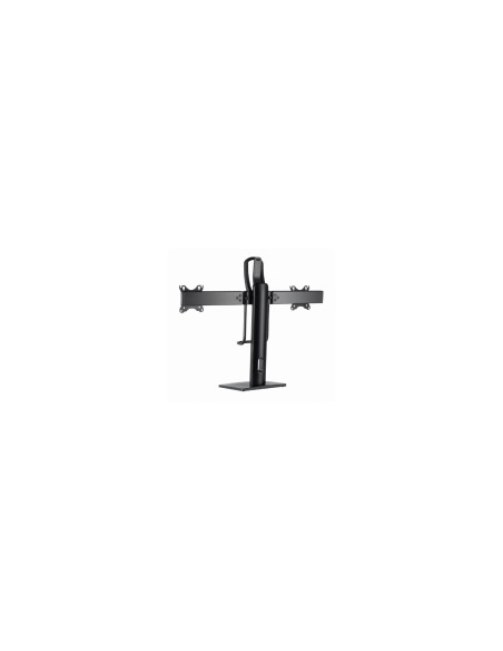Gembird MS-D2-01 soporte para monitor 68,6 cm (27") Negro Escritorio