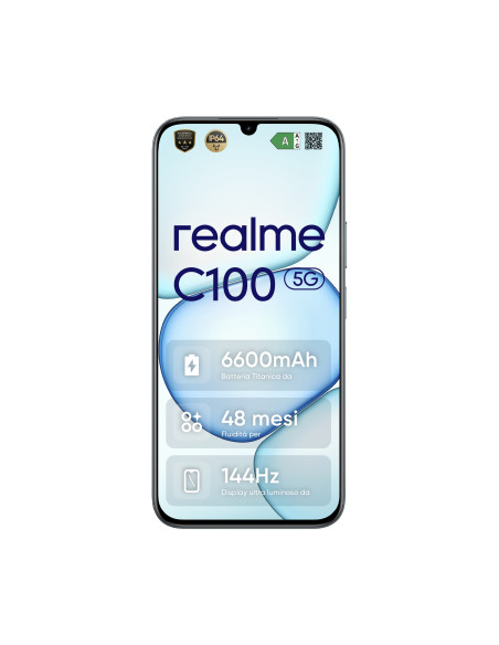 realme C100 5G 17,3 cm (6.8") SIM doble Android 16.0 USB Tipo C 4 GB 256 GB 6600 mAh Verde