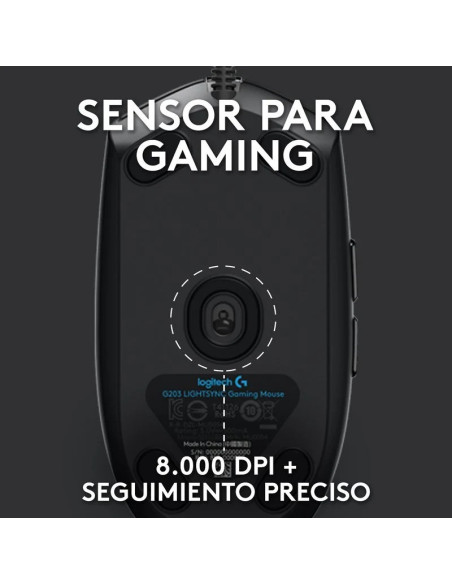 RATON LOGITECH G102 LIGHTSYNC RGB USB BLACK