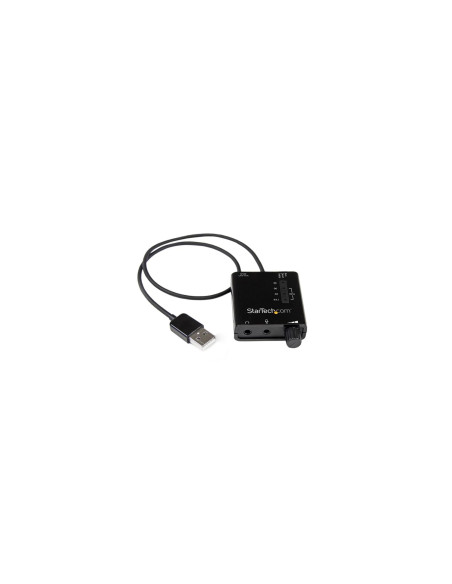 StarTech.com ICUSBAUDIO2D Tarjeta de Sonido Estéreo USB Externa