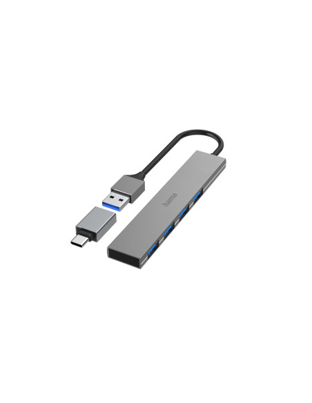 Hama 00200141 hub de interfaz USB 3.2 Gen 1 (3.1 Gen 1) Type-A 5000