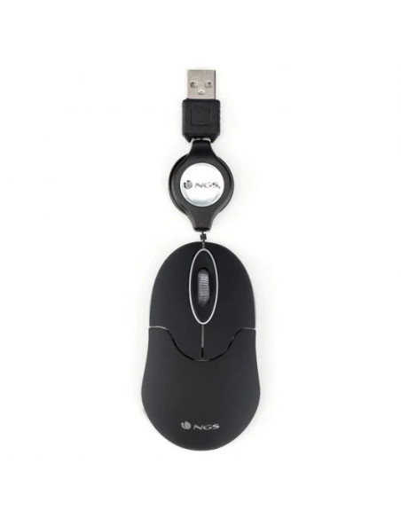 RATON NGS SINBLACK USB OPTICO RETRACTIL BLACK