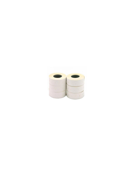 PACK 6 ROLLOS ETIQUETAS APLI PERMANENTES 1000 ETIQUETAS ROLLO BLANCO 100910