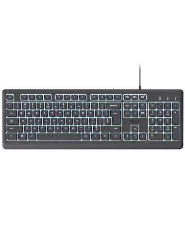 TECLADO TRUST PRIMO USB ILLUMINATED BLACK