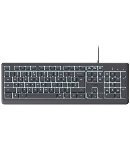 TECLADO TRUST PRIMO USB ILLUMINATED BLACK