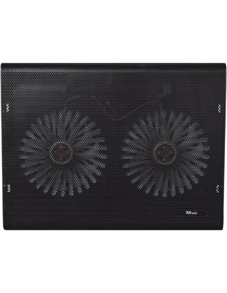 SOPORTE + VENTILADOR NOTEBOOK TRUST HASTA 17.4 BLACK