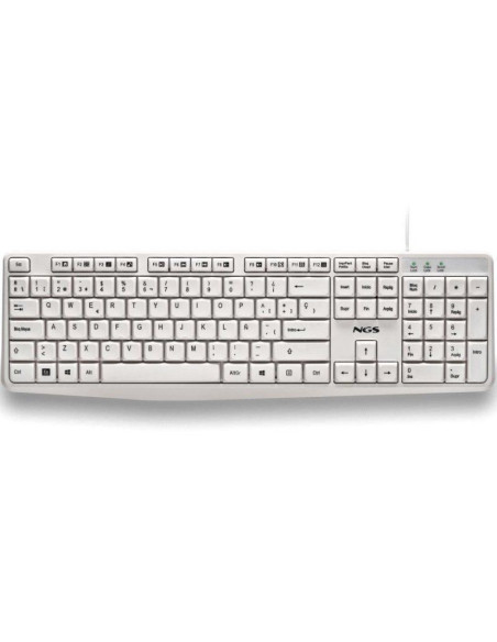 TECLADO NGS HERITAGESPANISH USB MULTIMEDIA WHITE