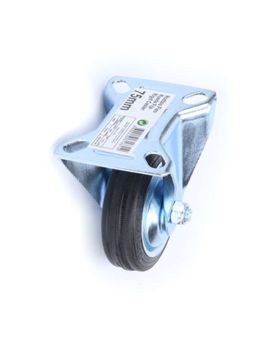 RUEDA FIJA 75MM MADER