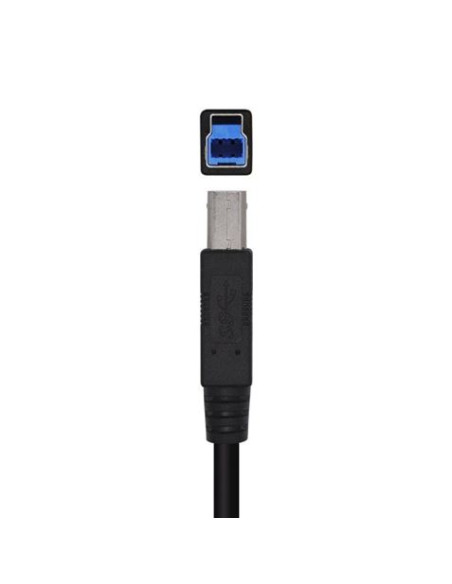 AISENS Cable USB 3.0 Impresora Tipo A/M-B/M, Negro, 2.0m