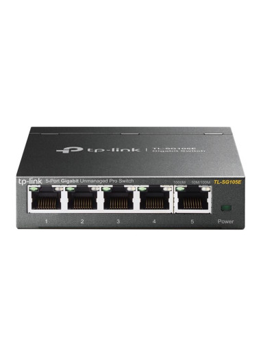 SWITCH TP-LINK TL-SG105E GIGABIT 5 PUERTOS EASY SMART SEMIGESTIONABLE