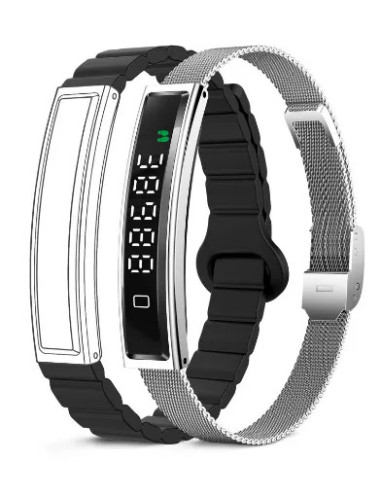 PULSERA DE ACTIVIDAD KSIX SMARTBAND SERENA CON PANTALLA INCLUYE DOS CORREAS