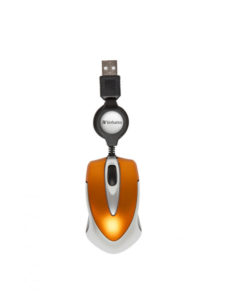 Raton Verbatim Go Mini ratón USB tipo A Í“ptico 1000 DPI 49023