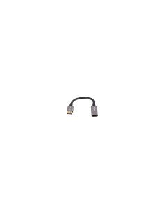 Lanberg AD-DP-HD-02 adaptador de cable de vídeo 0,2 m DisplayPort HDMI Plata 2