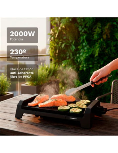PLANCHA DE ASAR ELECTRICA BK-P36 CON 2000W