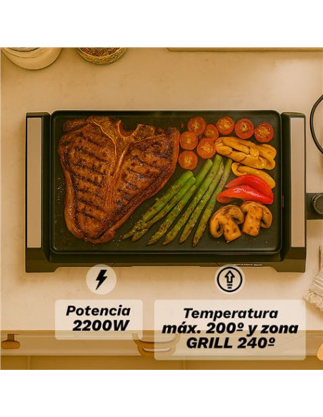PLANCA DE ASAR ELECTRICA + GRILL BK-DH51 CON 2200W GRUNKEL