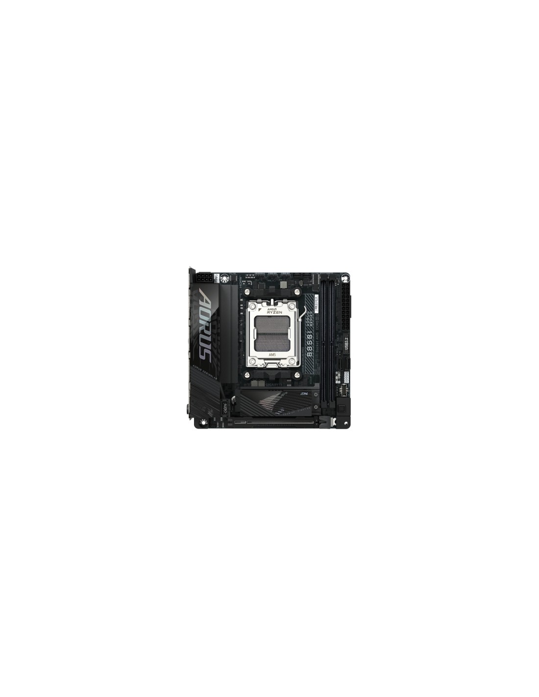 GIGABYTE B850I AORUS PRO Placa Base - Compatible con procesadores AMD Ryzen Serie 9000, VRM digital de 8+2+1 fases, hasta 8400MH