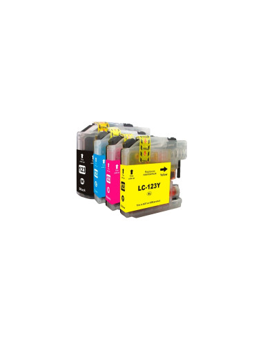 CARTUCHO RECICLADO INKOEM BROTHER LC123XL AMARILLO M-LC123Y