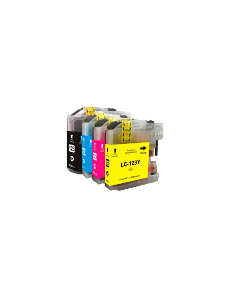 CARTUCHO RECICLADO INKOEM BROTHER LC123XL AMARILLO M-LC123Y