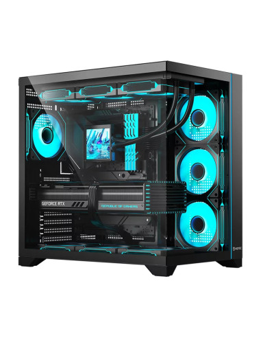 Hiditec H3 PRO Midi Tower Negro, Transparente