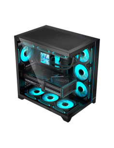 Hiditec H3 PRO Midi Tower Negro, Transparente 2