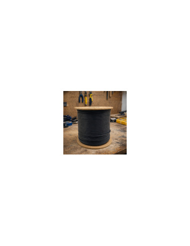 Phasak BOBINA DE CABLE RJ45 FTP PHR 672 CAT.6/ 305M/ GRIS cable de red Negro Cat6 F/UTP (FTP)
