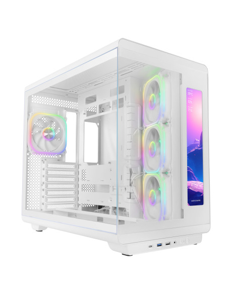 Mars Gaming MCREVMAXW carcasa de ordenador Midi Tower Blanco