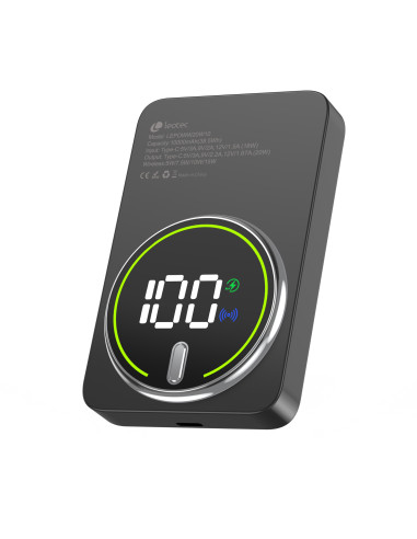 Leotec Power Bank inalámbrico 10000mAh 20W Negro