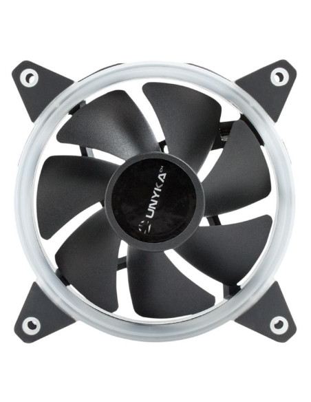 VENTILADOR 12CM UNYKACH CANDY 20 ADICIONAL CHASIS RED RING LED
