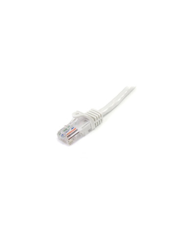 StarTech.com Cable de 3m Blanco de Red Fast Ethernet Cat5e RJ45 sin