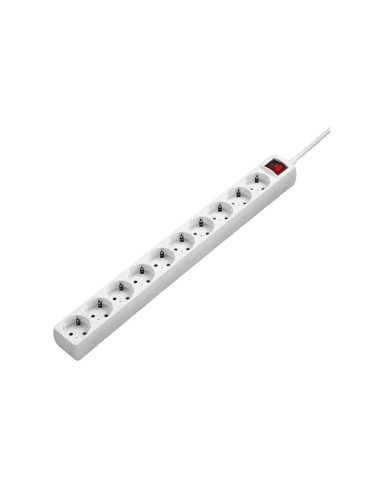 Hama 00137234 limitador de tensión Blanco 10 salidas AC 230 V 3 m
