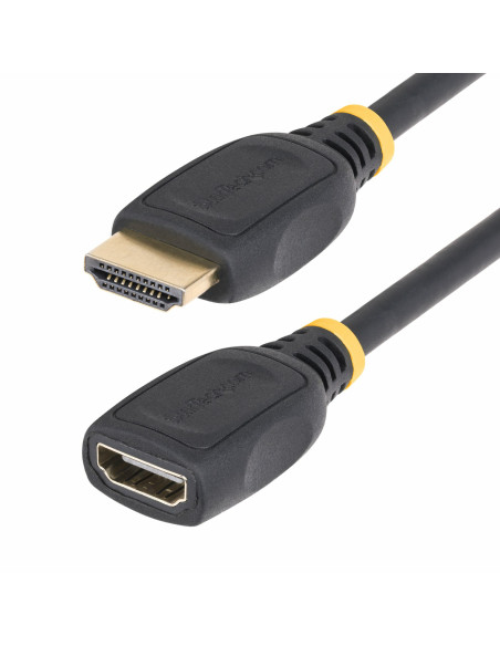 StarTech.com Cable HDMI 2.0 de Extensión Alargador de 18in (0,5m) -