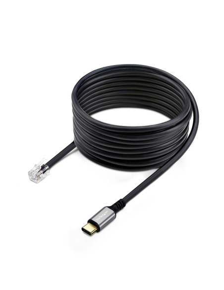 StarTech.com Adaptador USB-C a RJ9 para Auriculares con Micrófono -