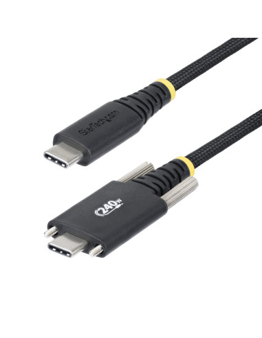 StarTech.com Cable de Carga USB-C de 2m con Fijación por Tornillo